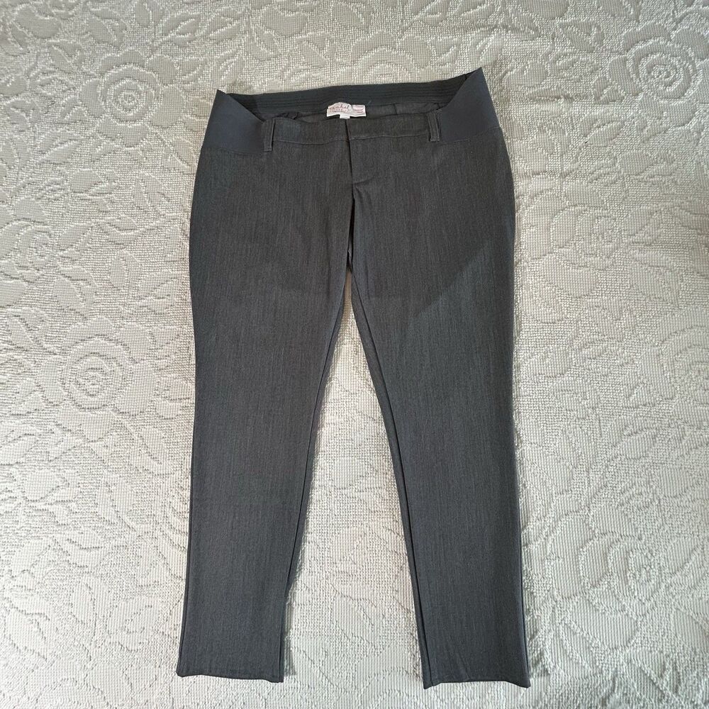 Isabel Maternity Gray Dress Pants Size 10 NWT Stretch Career Work MSRP $35